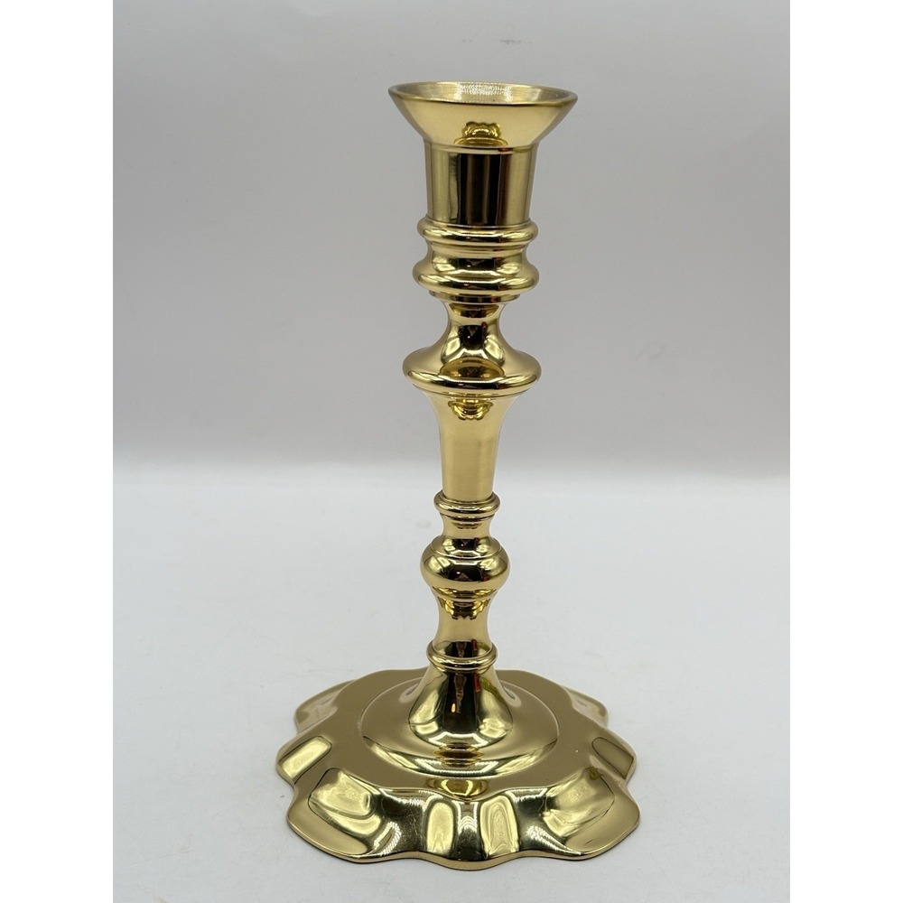 Baldwin Polished Brass 7" Candlestick Historic Deerfield Collection Colonial - Picture 2 of 7